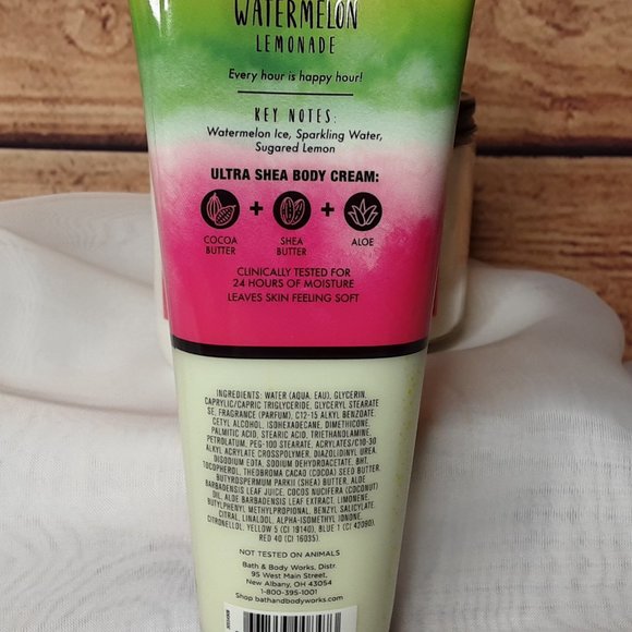 BATH & BODY WORKS 'WATERMELON~LEMONADE' 3-PIECE CANDLE & LOTION SET - Picture 6 of 11